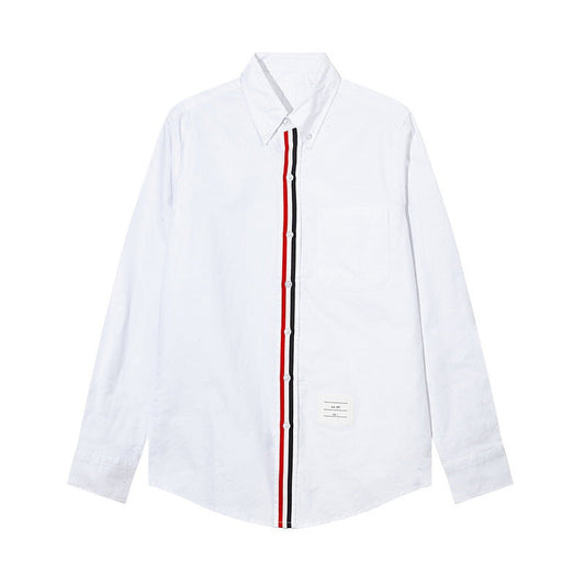 Thom Browne Spring Summer Men's Placket Ribbon Shirt