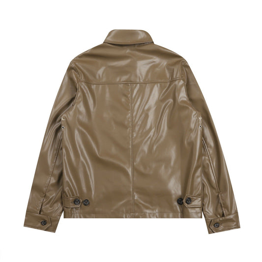 Ralph Lauren Men's Leather Jacket Coat