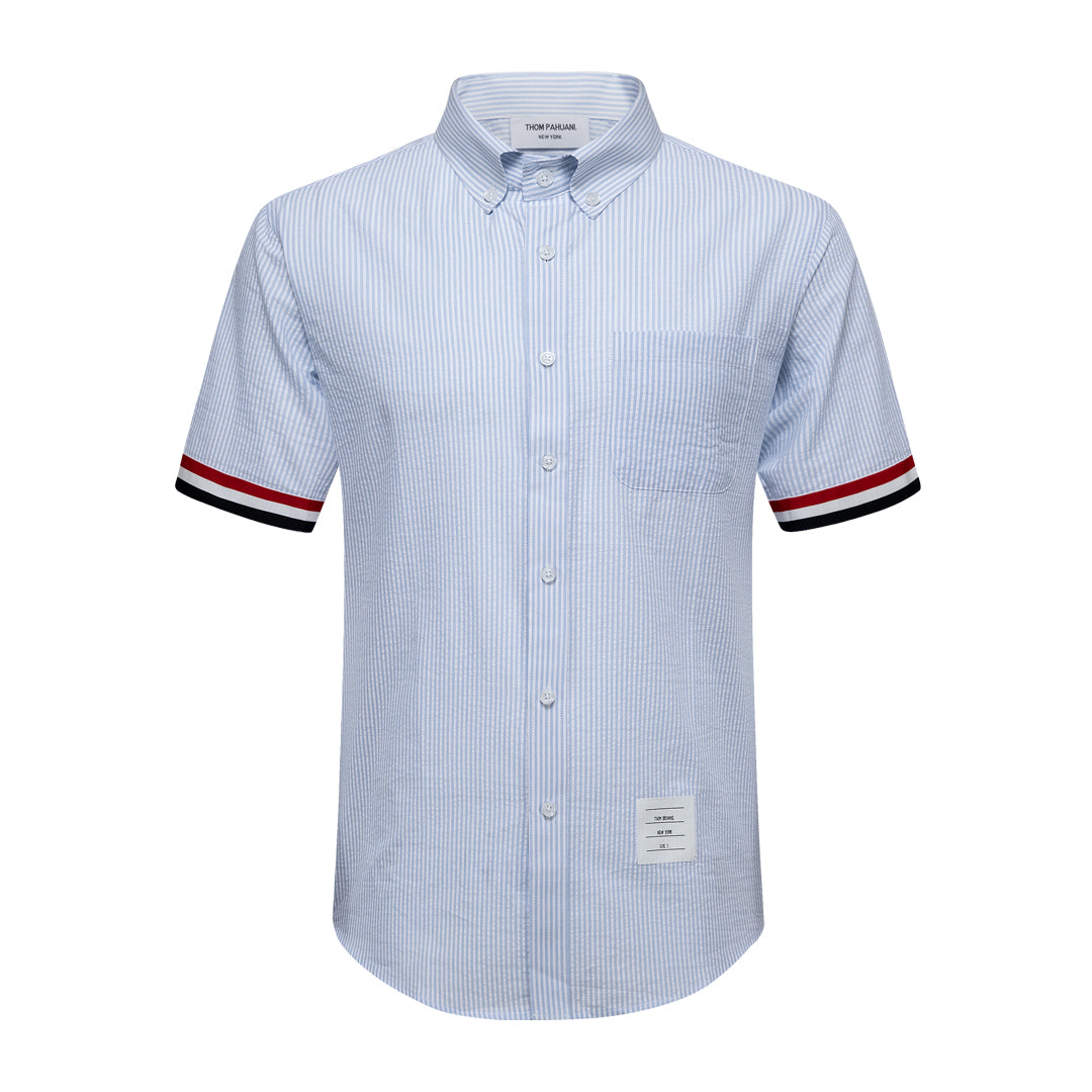 Thom Browne Spring Summer Men's Short Sleeve Cotton Shirt