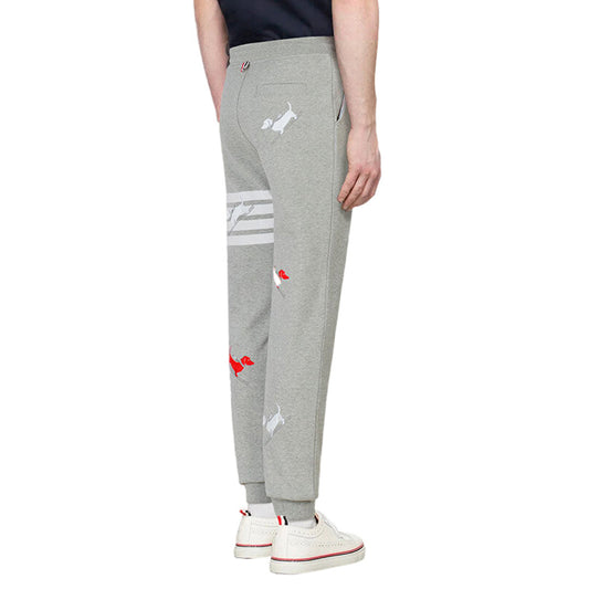 Thom Browne Dog Print Cotton Sweatpants