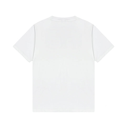 Balenciaga Wrap-Around Logo T-Shirt in White & Red