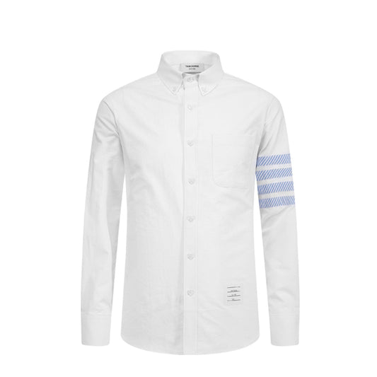 THOM 2025 Spring Summer Men's 4-Bar Stripe Cotton Shirt
