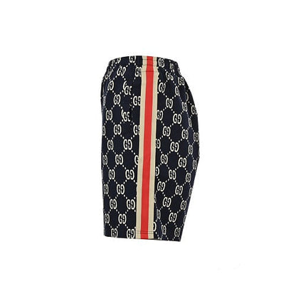 Gucci GG Monogram Shorts with Web Stripe