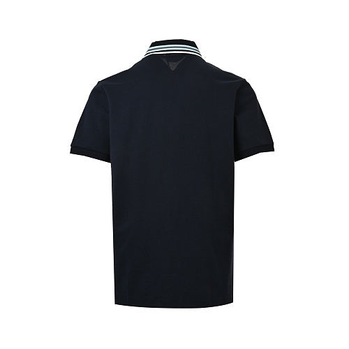 Gucci Logo Tipped Stripe Collar Polo Shirt