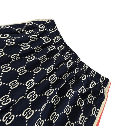 Gucci GG Monogram Shorts with Web Stripe