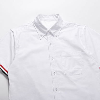 Thom Browne Spring Summer Unisex Zipper Short Sleeve Shirt