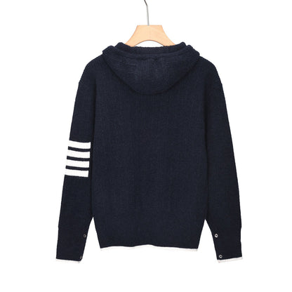 Thom Browne Classic Hooded Sweater - Premium Cotton Knit