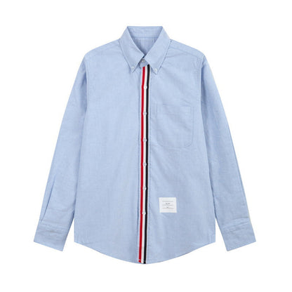 Thom Browne Spring Summer Men's Placket Ribbon Shirt