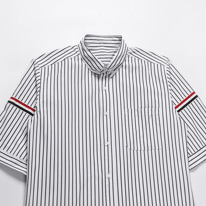 Thom Browne Spring Summer Unisex Pocket Webbing Short Sleeve Shirt