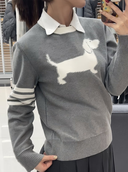 Thom Browne Puppy Crew Neck Sweater