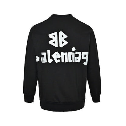 Balenciaga Logo Print Unisex Cotton Hoodie