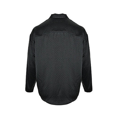 Balenciaga Cotton Shirt with Glass-Fiber Trim