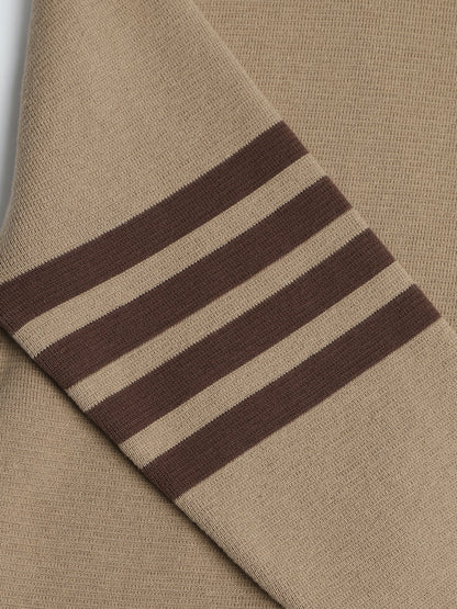 Thom Browne Khaki Colorblock Knit Sweater Jacket