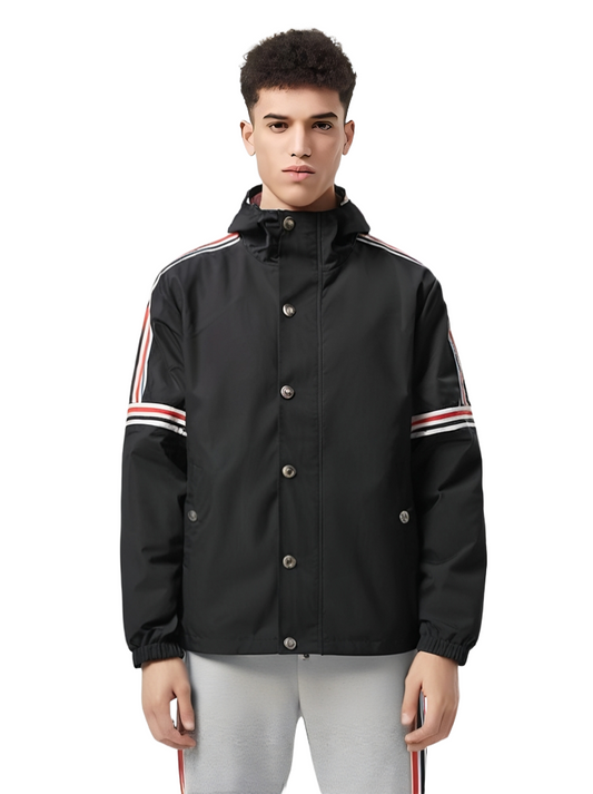Thom Browne Men's windproof hooded work jacket