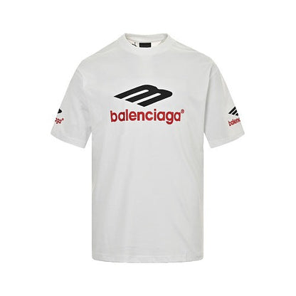 Balenciaga Cotton Crewneck T-Shirt in White & Black - Style 03