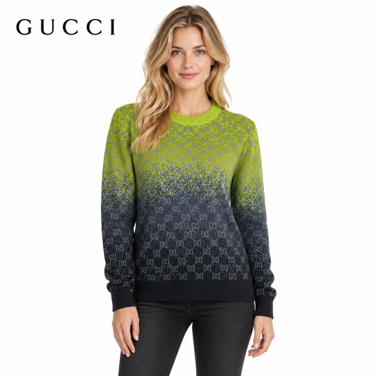 Gucci Unisex Jacquard Crewneck Sweater