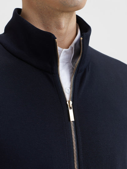 Thom Browne Men's Classic Stripe Zip-Up Top
