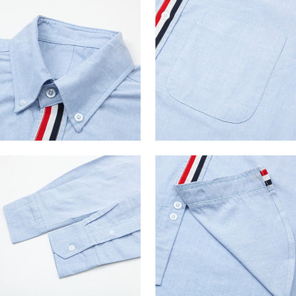 Thom Browne Spring Summer Men's Placket Ribbon Shirt