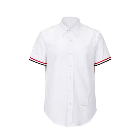 Thom Browne Spring Summer Unisex Zipper Short Sleeve Shirt