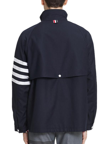 Thom Browne 2026SS Men's double zipper stand collar jacket