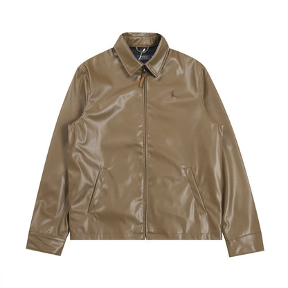 Ralph Lauren Men's Leather Jacket Coat