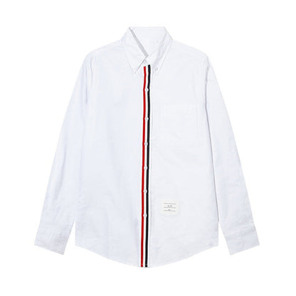 Thom Browne Spring Summer Men's Placket Ribbon Shirt