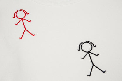 2025SS Stickman embroidered sweater