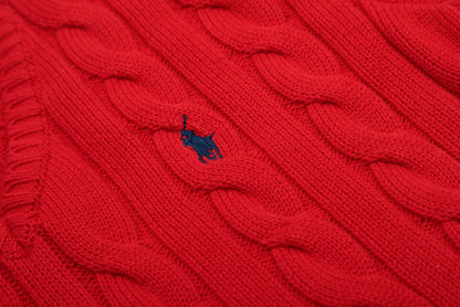 Ralph Lauren Women's Cable Knit Cotton Sweater