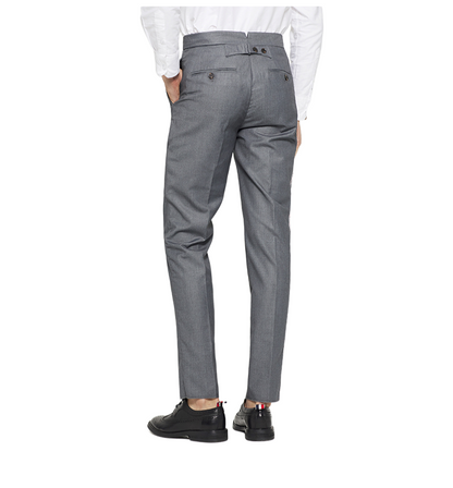 Thom Browne Single-Side Webbing Suit Pants