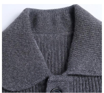 Thom Browne Men's double sleeve striped wool coat