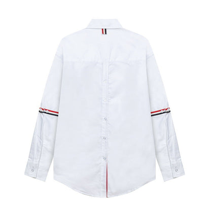 Thom Browne Puppy Print Back Slit Long Sleeve Shirt