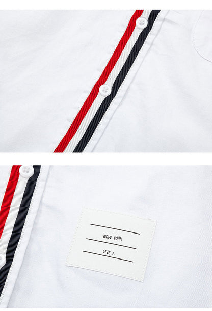 Thom Browne Spring Summer Men's Placket Ribbon Shirt