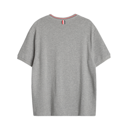 Thom Browne Water Ripple Crew Neck T-Shirt