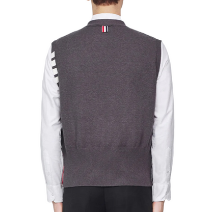 Thom Browne 2025SS Colorblock Four-Bar Stripe Sweater