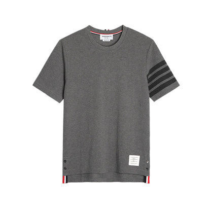 Thom Browne 4-Bar Solid Color T-Shirt
