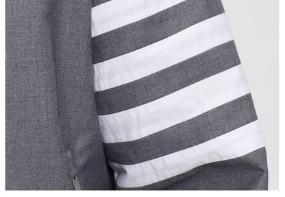 Thom Browne 2026SS Men's double zipper stand collar jacket