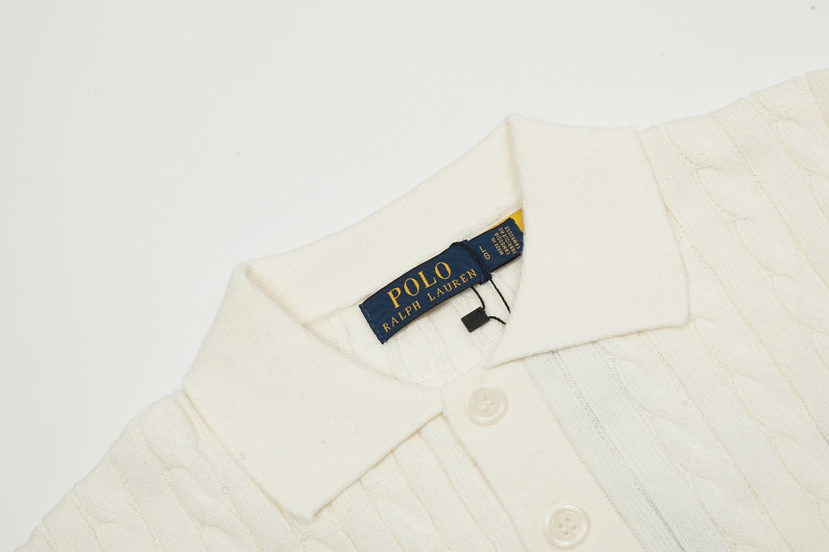 Ralph Lauren Women's Cable Knit Polo shirt