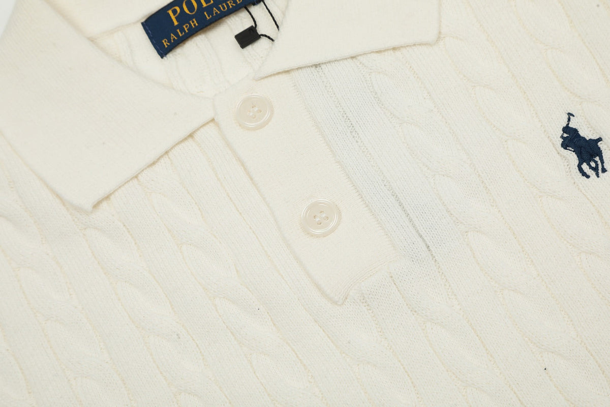 Ralph Lauren Women's Cable Knit Polo shirt