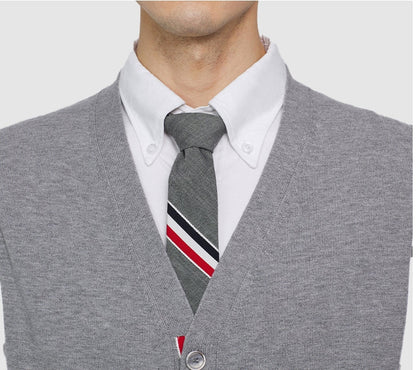 Thom Browne 2025SS Colorblock Four-Bar Stripe Sweater