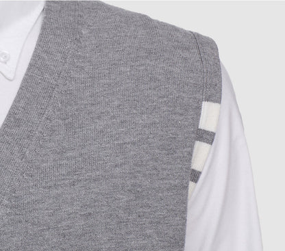 Thom Browne 2025SS Colorblock Four-Bar Stripe Sweater