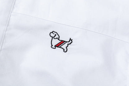 Thom Browne Puppy Print Back Slit Long Sleeve Shirt