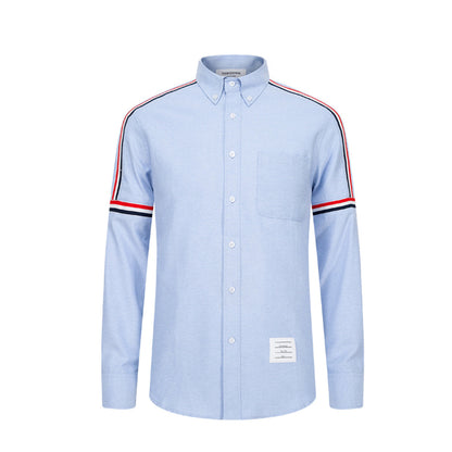 Thom Browne 2025 Spring Summer Men's Solid Cotton Shirt