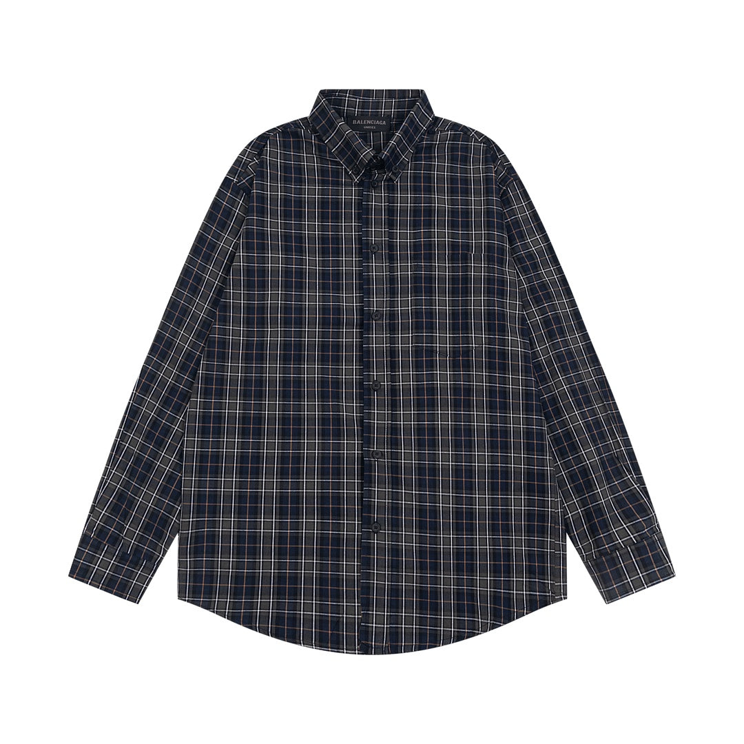 2025SS Plaid Long-Sleeve Shirt