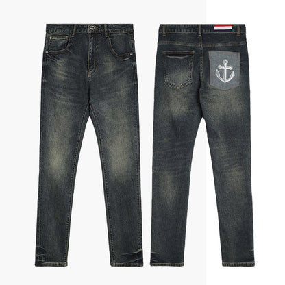 Thom Browne  Embroidered Denim Jeans