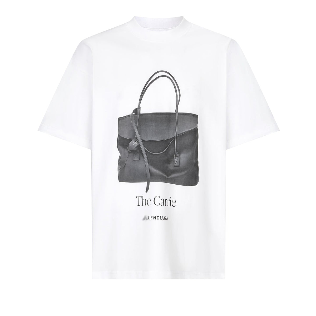 Balenciaga The Carrie Bag Print T-Shirt in White