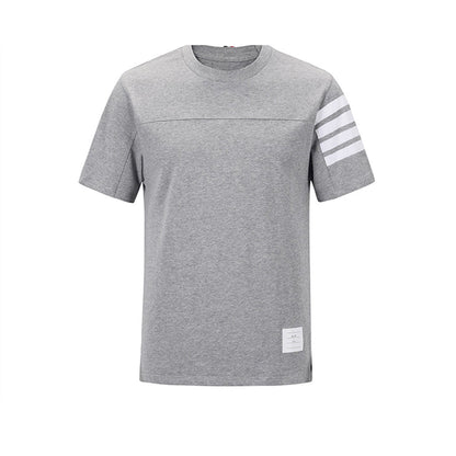2026 SS Men's Four-Bar Stripe Cotton T-Shirt