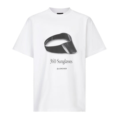 Balenciaga 360 Sunglasses Print T-Shirt in White