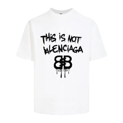 Balenciaga Graffiti Drip BB T-Shirt in White