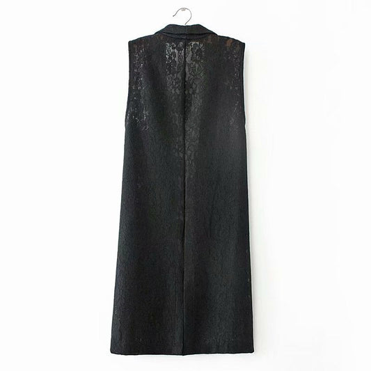 Women Vest Suit Lace plus Size Coat