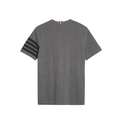 Thom Browne 4-Bar Solid Color T-Shirt